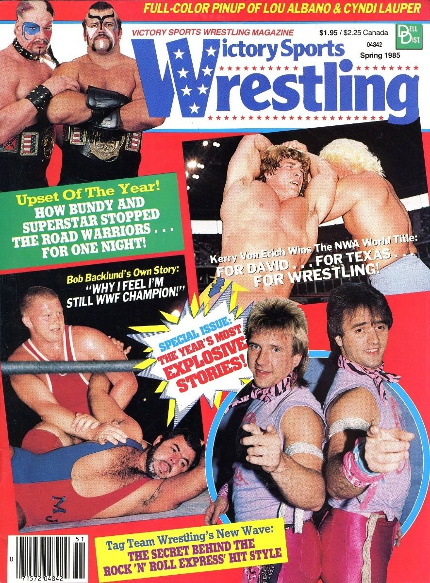 Victory Sports Wrestling Spring 1985 Magazine PWcatalog