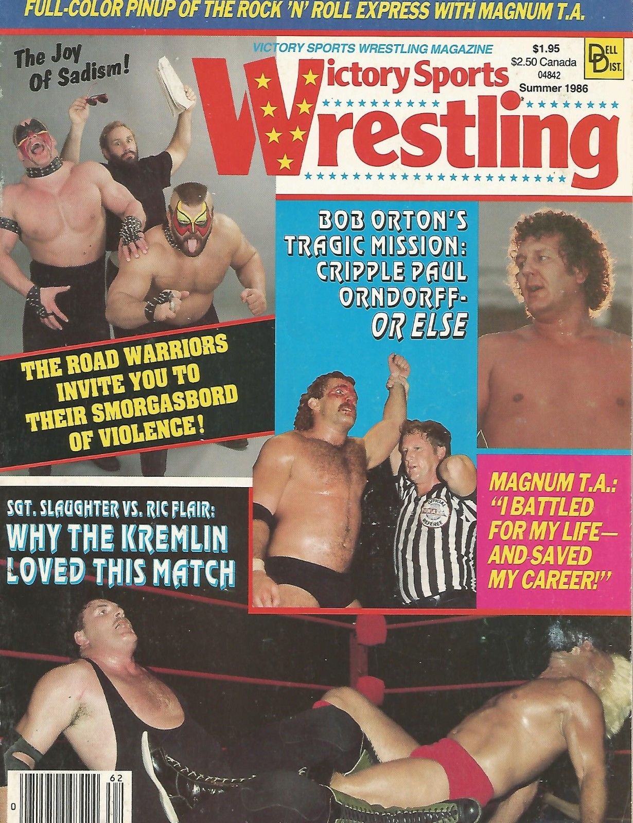 Victory Sports Wrestling Summer 1986 Magazine PWcatalog