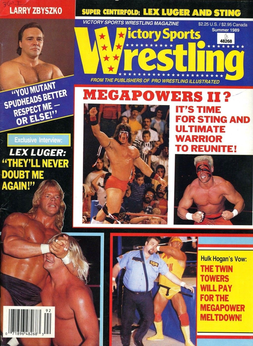 Victory Sports Wrestling Summer 1989 Magazine PWcatalog