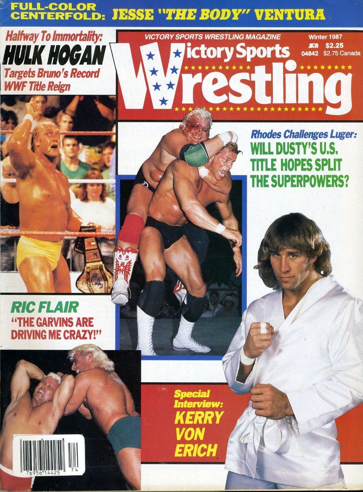 Victory Sports Wrestling Winter 1987 Magazine PWcatalog