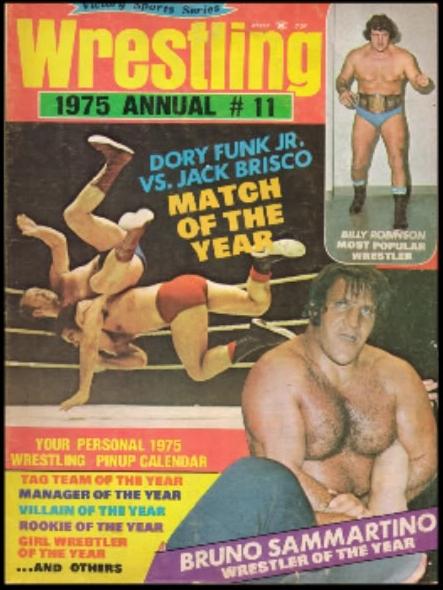 Victory Sports Wrestling Annual 1975 vol 11 Magazine PWcatalog