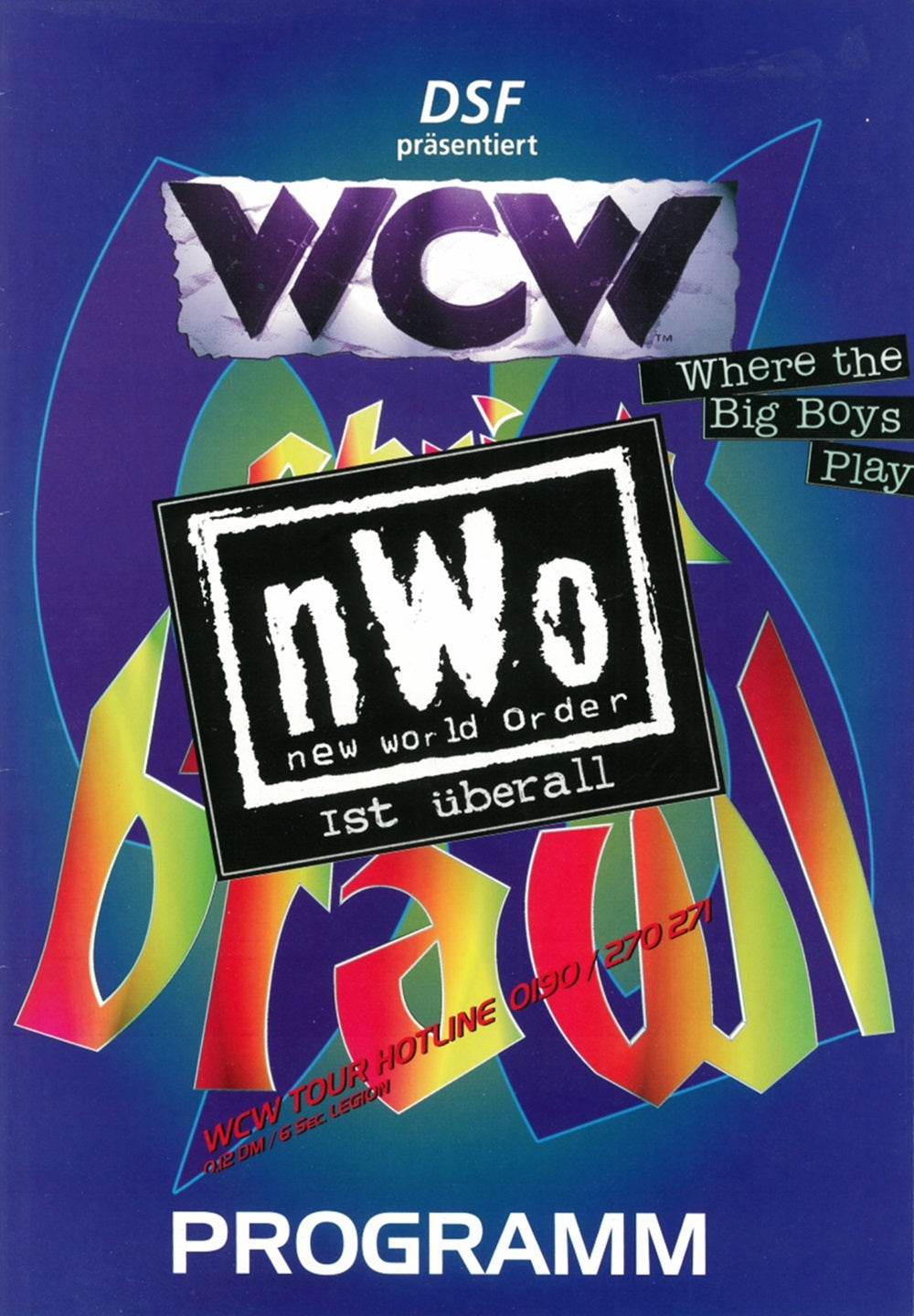 WCW/nWo Christmas Brawl Program GERMANY 1996 Magazine PWcatalog