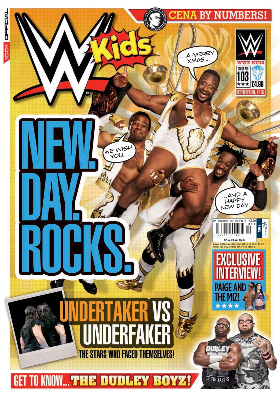 WWE Kids UK Magazine Volume 103 Magazine PWcatalog