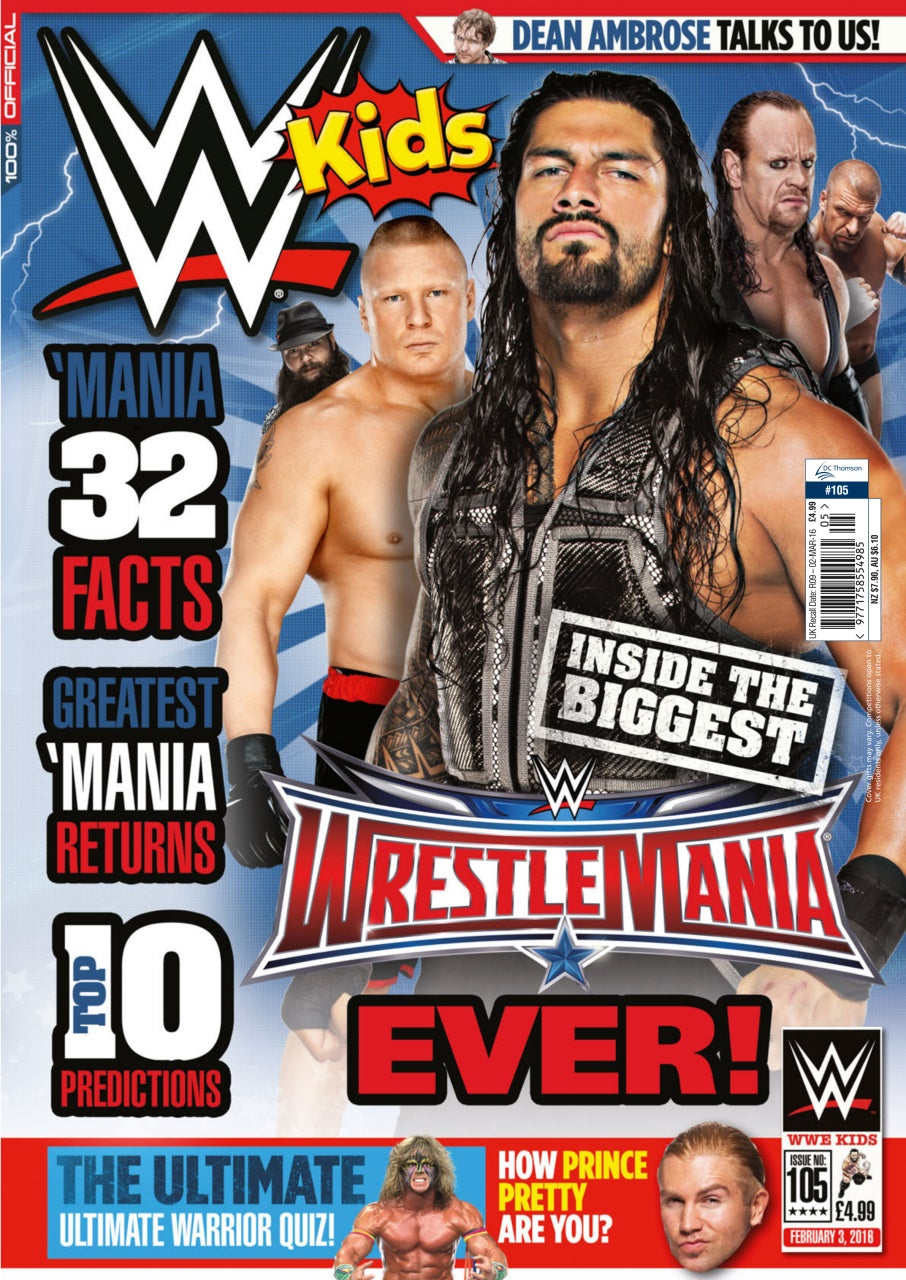 WWE Kids UK Magazine Volume 105 Magazine PWcatalog