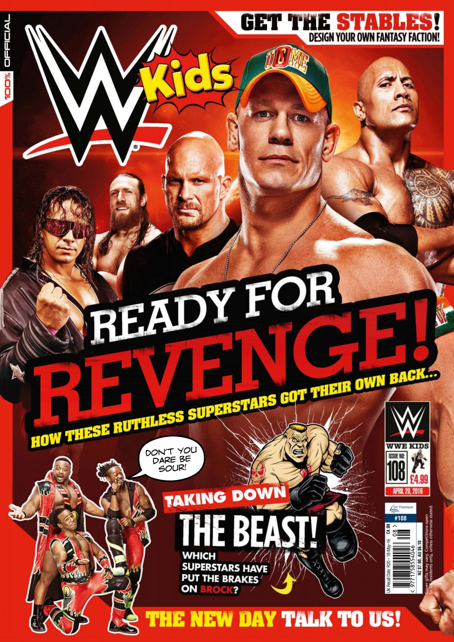 WWE Kids UK Magazine Volume 108 Magazine PWcatalog