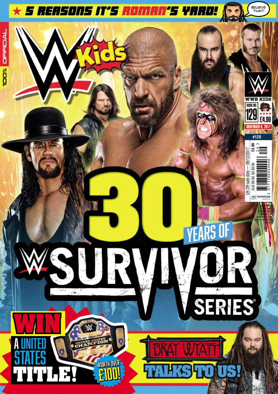 WWE Kids UK Magazine Volume 129 Magazine PWcatalog