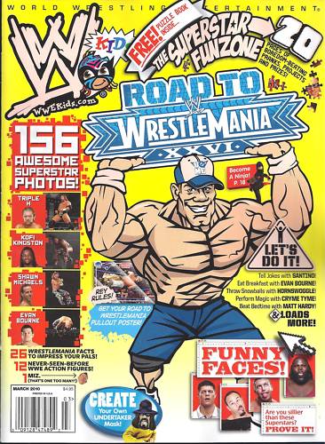 WWE Kids March 2010 Magazine PWcatalog
