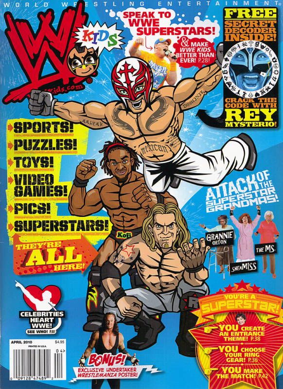 WWE Kids April 2010 Magazine PWcatalog