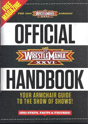 WWE Special wrestlemania XXVI Almanac 2010 Magazine PWcatalog