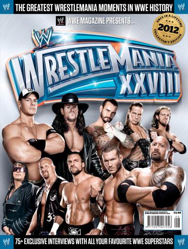 WWE Special WrestleMania XXVIII 2012 Magazine PWcatalog