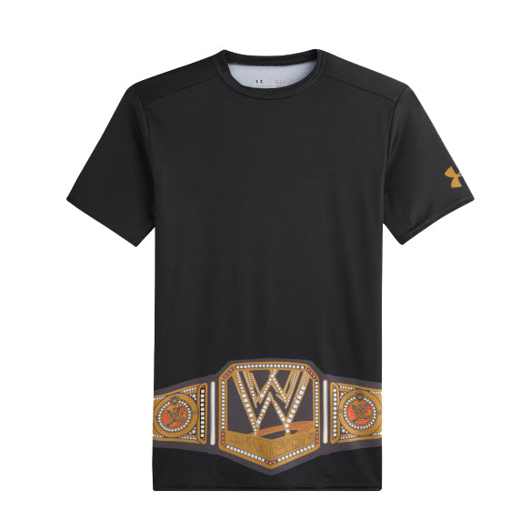 WWE Championship Title Under Armour Compression T-Shirt Pwcatalog