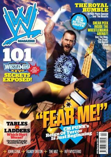 WWE Magazine April 2011 from The United Kingdom Magazine PWcatalog