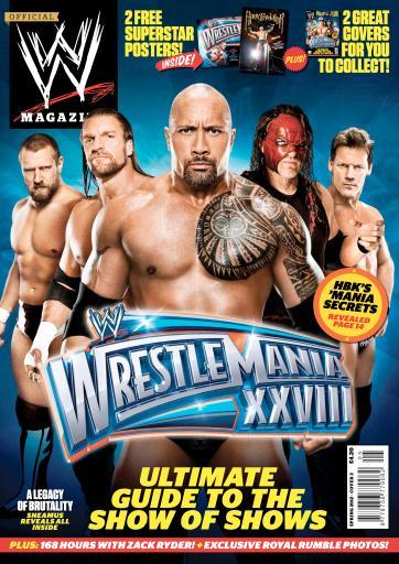 WWE Magazine April 2012 Back Cover Magazine PWcatalog