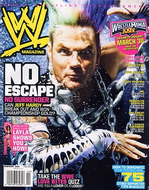 WWE Magazine February 2008 subscribers only promotional cover Magazine PWcatalog