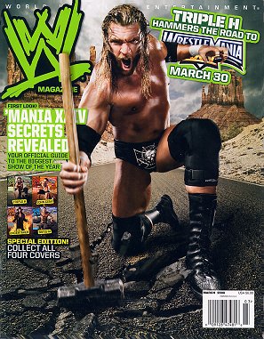 WWE Magazine March 2008 HHH Magazine PWcatalog