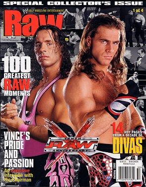 WWE Raw Holiday 2002 Bret Hart Shawn Michaels Magazine PWcatalog