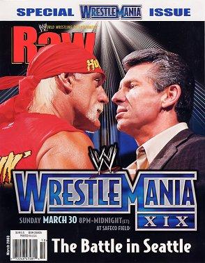 WWE Raw March 2003 Magazine PWcatalog