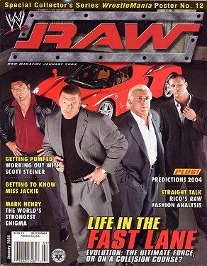 WWE Raw January 2004 Magazine PWcatalog