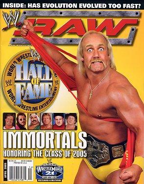 WWE Raw April 2005 Magazine PWcatalog
