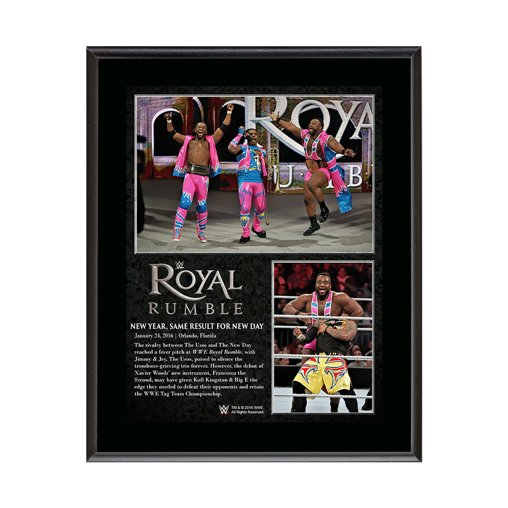 WWE Royal Rumble 2016 New Day 10.5 x 13 Photo Collage Plaque Pwcatalog