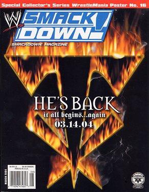 WWE Smackdown March 2004 Magazine PWcatalog