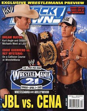 WWE Smackdown April 2005 Magazine PWcatalog