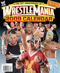 WWE Special wrestlemania calendar 2009 Magazine PWcatalog
