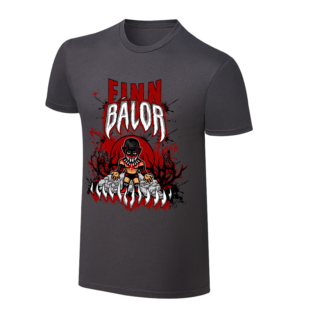 WWE x NERDS Finn Bálor Demon King Rises Cartoon T-Shirt Pwcatalog