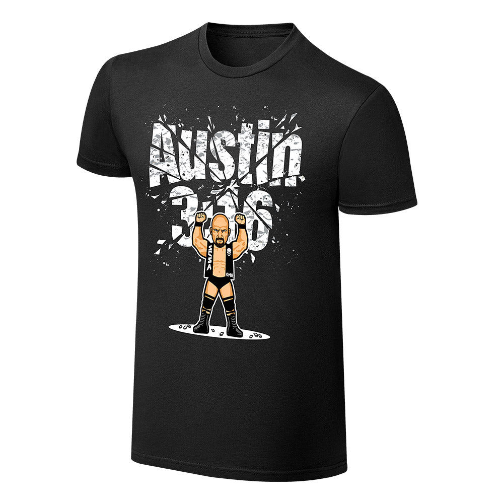 WWE x NERDS Stone Cold Steve Austin Austin 316 Cartoon T-Shirt Pwcatalog