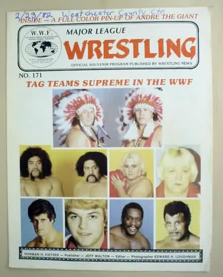 WWF Program February 1982 Magazine PWcatalog