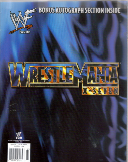 WWF Program Wrestlemania 17 Magazine PWcatalog