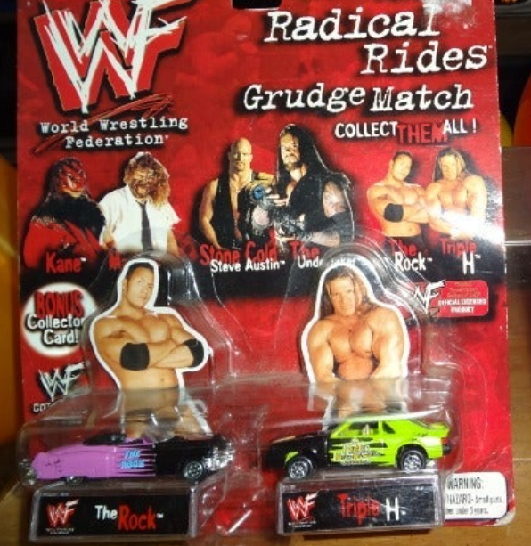 WWF Radical rides grudge match HHH the rock PWcatalog