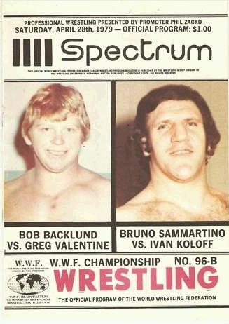 WWF Program SpectrumApril 1979 Magazine PWcatalog