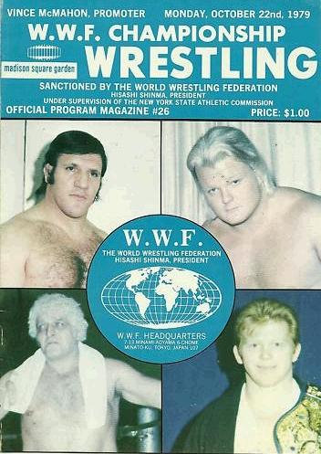 WWF Program MSG October 1979 Magazine PWcatalog