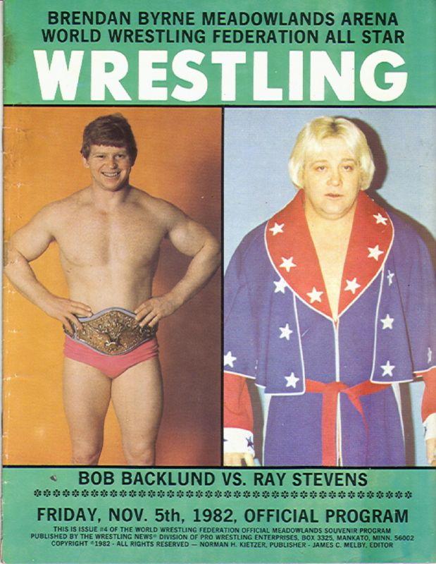 WWF Program Meadowlands arenaNovember 1982 Magazine PWcatalog