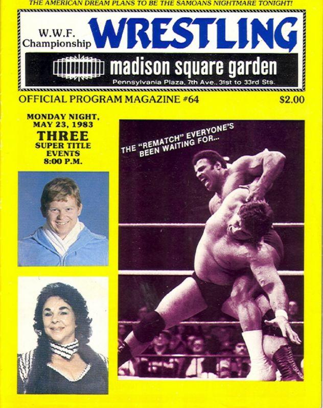 WWF Program MSGMay 1983 Magazine PWcatalog