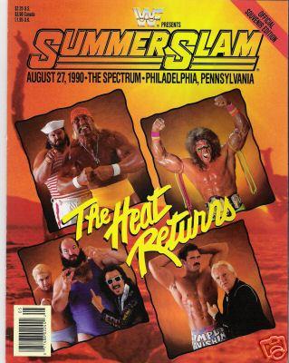 WWF Program SummerSlam 1990 Magazine PWcatalog