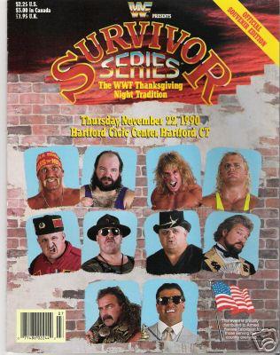 WWF Program Survivor Series 1990 Magazine PWcatalog