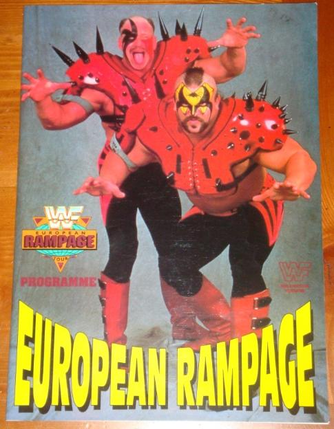 WWF Program European Rampage 1991 Magazine PWcatalog