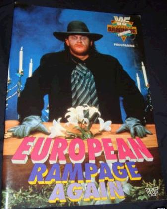 WWF Program European Rampage again 1991 Magazine PWcatalog