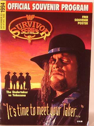 WWF Program Survivor Series 1994 Magazine PWcatalog