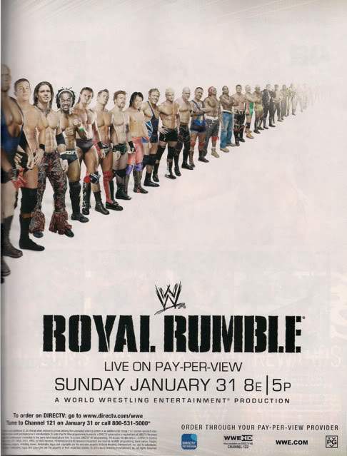 WWF Program Royal Rumble 2010 Magazine PWcatalog