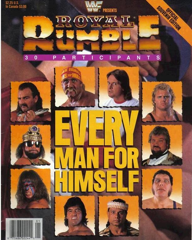 WWF Program Royal Rumble Magazine PWcatalog