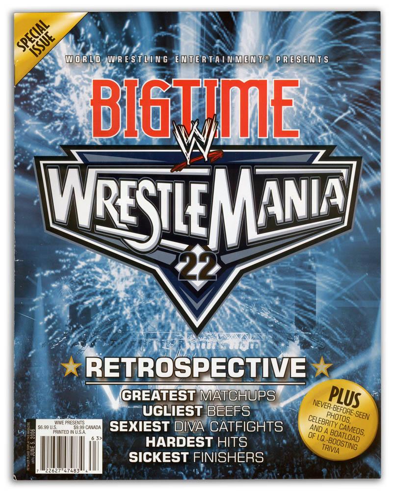WWF Program Wrestlemania 22 Magazine PWcatalog