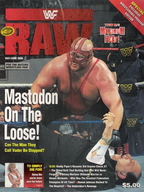 WWF Raw May/June 1996 WrestleMania 12 PPV Program