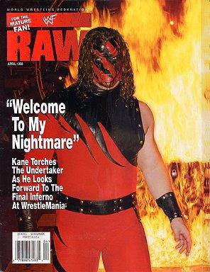 WWF Raw April 1998 Magazine PWcatalog