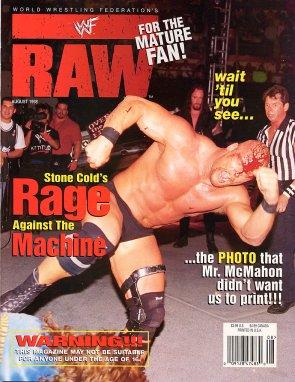WWF Raw August 1998 Magazine PWcatalog