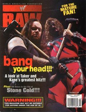 WWF Raw December 1998 Magazine PWcatalog