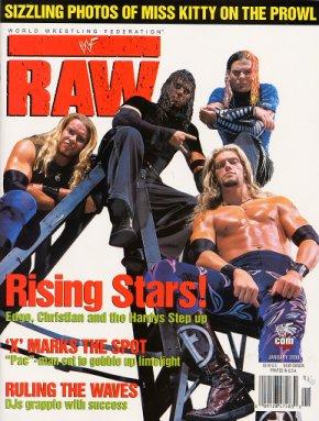 WWF Raw January 2000 Magazine PWcatalog