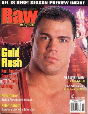 WWF Raw February 2001 Magazine PWcatalog